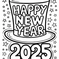 Chapéu Feliz Ano Novo 2025