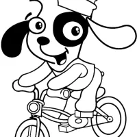 Doki Andando De Bicicleta