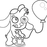 Doki Brincando Com Balão