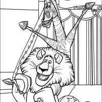 Leão E Girafa