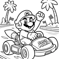 Mario kart na praia