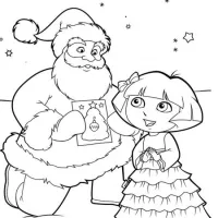 Papai Noel e Dora Aventureira