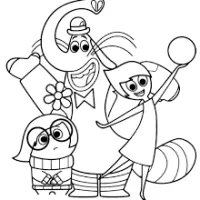 Personagens divertidamente Alegria Tristeza
