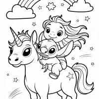 Unicórnio E Criança