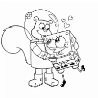 Bob Esponja E Sandy Bochechas