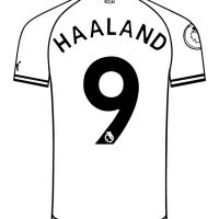 Camisa De Futebol - Haaland