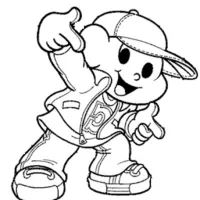 Cebolinha com roupa maneira