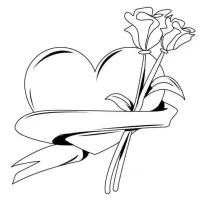 Coração Com Flores Para O Dia Dos Namorados