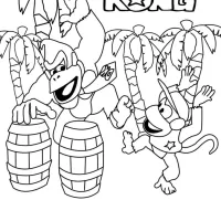 Donkey Kong felizes e dançando