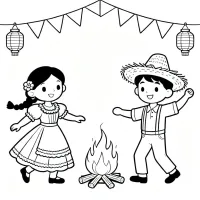 Festa Junina Com Crianças
