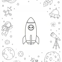 : Foguete E Espaço