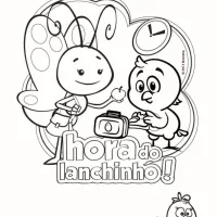 Hora Do Lanchinho com Borboletinha e Pintinho Amarelinho
