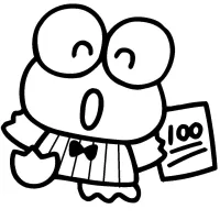 Keroppi Muito Feliz