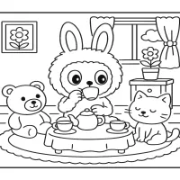 Hora Do Chá Com Animais De Estimação