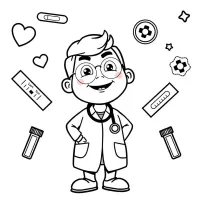 Médico Com Acessórios