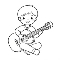 Menino Tocando Violão