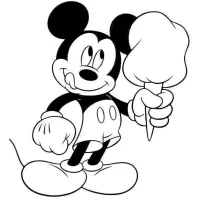 Mickey Mouse Com Algodão Doce