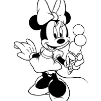 Minnie Mouse Com Sorvete