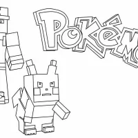 Pokémon Em Estilo Minecraft