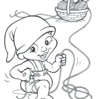 Saci Pererê Brincando Com Lãs