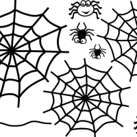 Teia De Aranha E Aranhas Divertidas