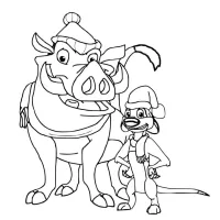 Timão E Pumba No Inverno