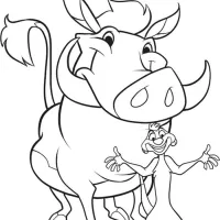 Timão E Pumba Sorridentes