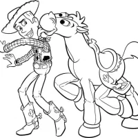 Woody E Do Bullseye De Toy Story