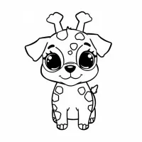 Bichinho Fofo Metade Cachorro Metade Girafa