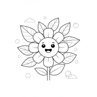 Smiling Flower With Big Eyes
